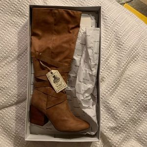 High Zip Heeled Boots